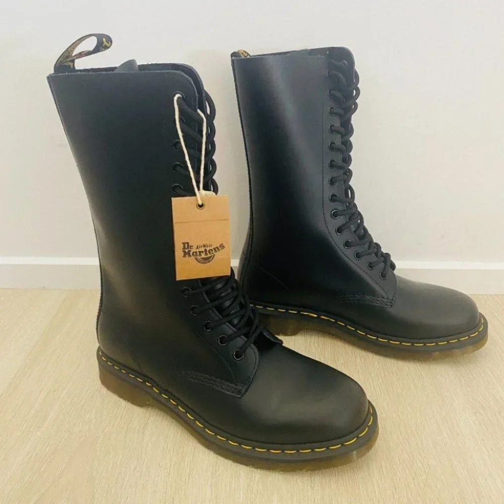 Dr. Martens Brand New 11855 Smooth Taller Boots Leather Combat Boots Women's 9 - Picture 2 of 11